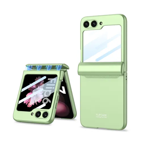 Futrola - maska SMOOTH LINE za Samsung F741B/F761B Galaxy Z Flip 6 5G/Z Flip 7 FE 5G svetlo zelena (GKK case) (MS).