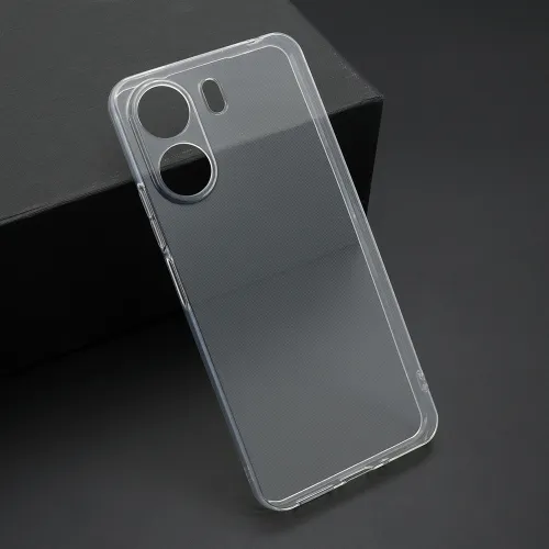 Futrola - maska ultra tanki PROTECT silikon za Xiaomi Redmi 13C/Poco C65 providna (bela) (MS).