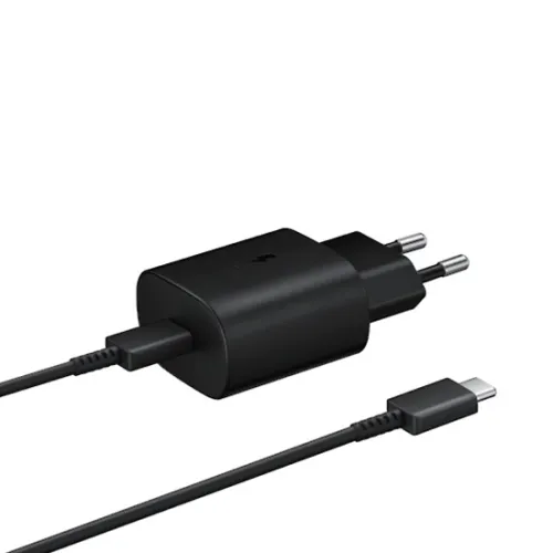 Kucni punjac Super Fast 25W/3A za Samsung PD + kabl type-C na Type C crni HQ (MS).