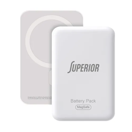 Power Bank prenosiva baterija MagSafe Superior 15W 5000 mAh beli (MS).