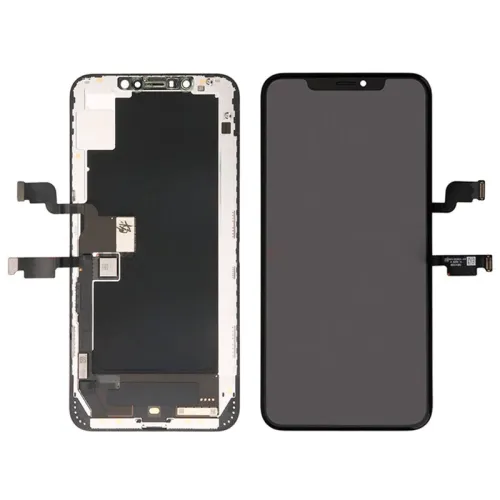 LCD ekran / displej za iPhone XS +touch screen crni HO3 I serie (sa drzacem kamere i senzora).