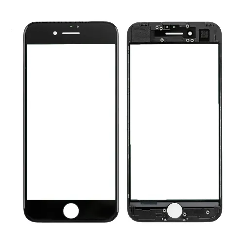Staklo touchscreen-a+frame+OCA za iPhone 7 crno AAA.