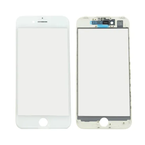 Staklo touchscreen-a + frame + OCA za iPhone 7 Belo (Crown Quality).
