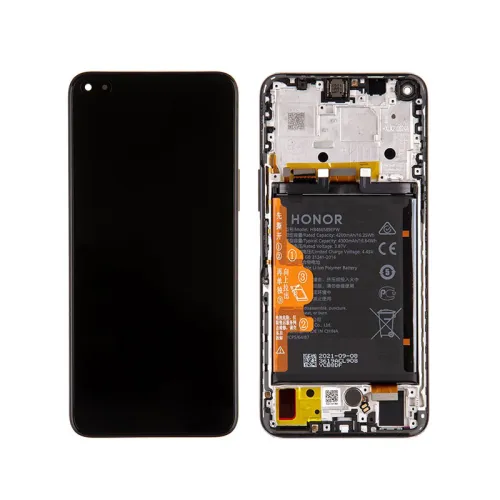 LCD ekran / displej za Huawei Honor 50 Lite + touchscreen + baterija + frame Deep See Blue Service Pack Original/02354FMW.