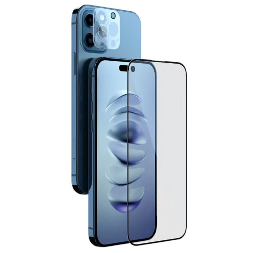 Zaštino staklo (glass) Nillkin 2u1 HD za iPhone 14 Pro 6.1 crna.