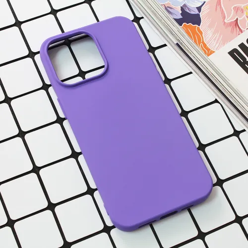 Futrola - maska Nano Silikon za iPhone 15 Pro Max 6.7 ljubicasta.