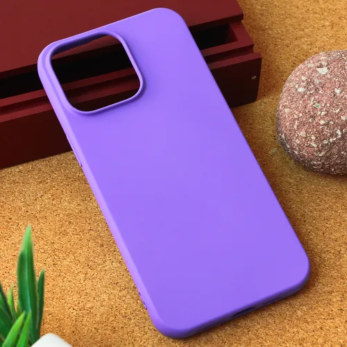 Futrola - maska Teracell Giulietta za iPhone 15 Pro Max 6.7 mat ljubicasta.