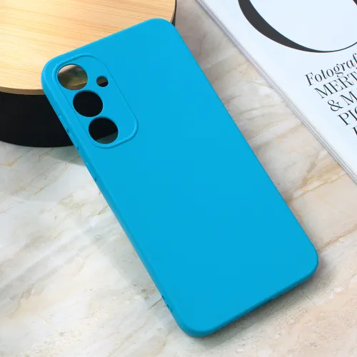 Futrola - maska Teracell Giulietta za Samsung A356 Galaxy A35 5G 5G mat svetlo plava.