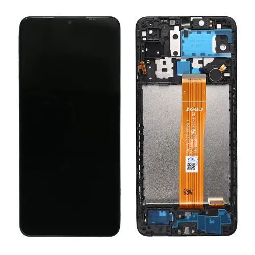 LCD ekran / displej za Samsung A125 Galaxy A12 Nacho (GH82-26486A) + touchscreen + frame Black Full Original-SP.