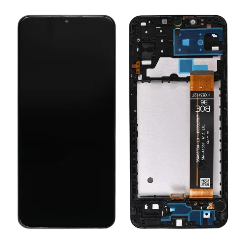 LCD ekran / displej za Samsung A135 Galaxy A13 4G (GH82-28508A) rev.5.7 + touchscreen + frame Black Full Original-SP.