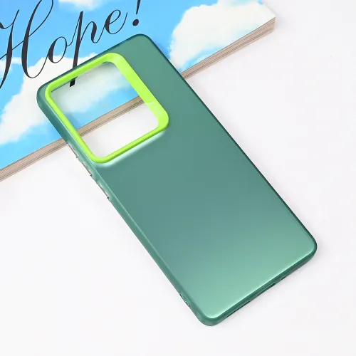 Futrola - maska Clear za Xiaomi Redmi Note 14s zelena.