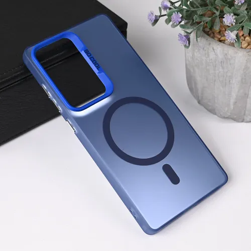 Futrola - maska Magsafe Clear za Samsung S938 Galaxy S25 Ultra plava.