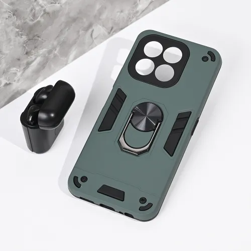 Futrola - maska Hard Ring za Huawei Honor X6c tamno siva.