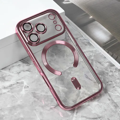 Futrola - maska Magsafe Lux za iPhone 17 Pro 6.3 roze.