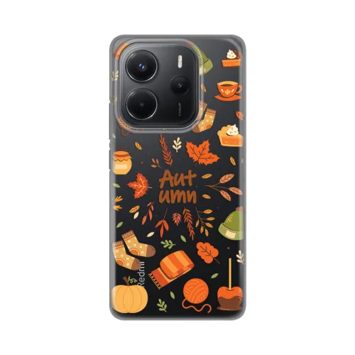 Silikonska futrola - maska print Skin za Xiaomi Redmi Note 14 4G (SRB) Autumn.