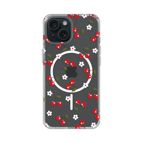 Futrola - maska print Magsafe za iPhone 15 6.1 Cute Cherries.