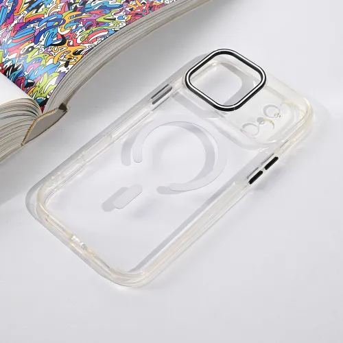 Futrola - maska Magsafe Color Pop za iPhone 17 Pro Max 6.9 bela.