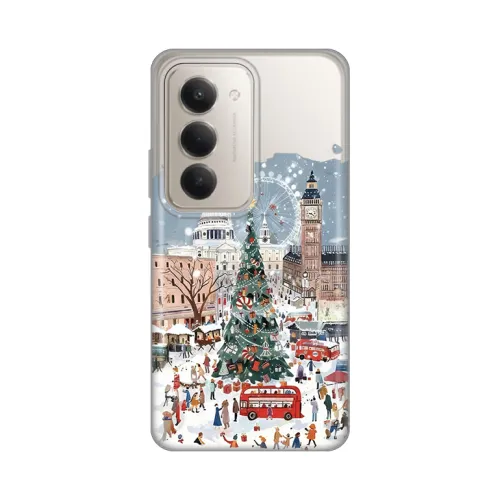 Silikonska futrola - maska print Skin za Xiaomi Redmi 15 4G Christmas Town.