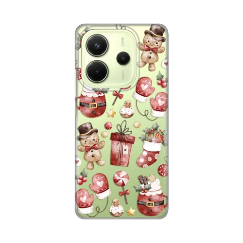 Silikonska futrola - maska print Skin za Xiaomi Redmi Note 14 4G (SRB) Cozy Christmas.