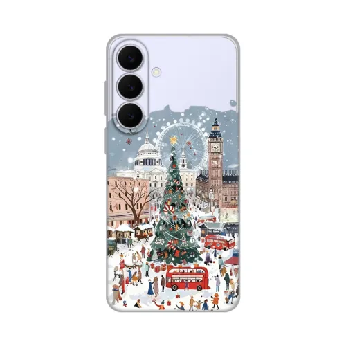 Silikonska futrola - maska print Skin za Samsung S731B Galaxy S25 Fe Christmas Town.