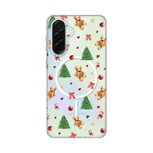 Futrola - maska print Magsafe za Samsung A366 Galaxy A36 5G Merry Bear.