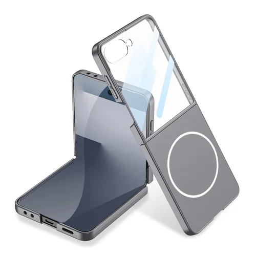 Futrola - maska SMOOTH MagSafe za Samsung F751B Galaxy Z Flip 7 5G siva (GKK case) (MS).