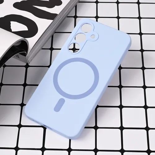 Futrola - maska Magsafe Pure color za Samsung S921B Galaxy S24 svetlo plava.