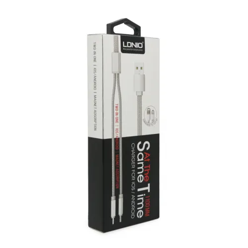 USB Data kabl LDNIO LC86 za iPhone lightning/micro 2u1 USB zlatni 1m.