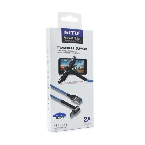 USB Data kabl NITU UC043 iPhone lightning crveni 1m.