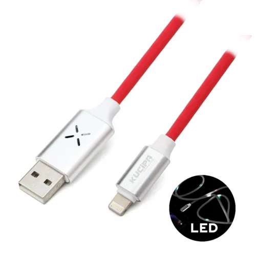 USB Data kabl KUCIPA K257 iPhone lightning 1m crveni.