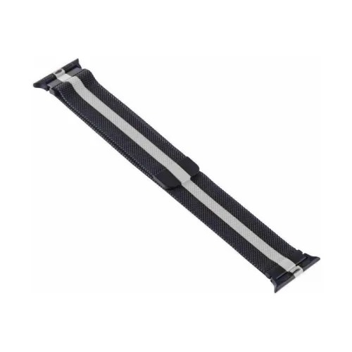 Narukvica metalik za iPhone Apple watch 42mm crno bela.