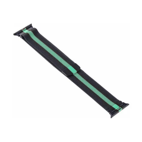 Narukvica metalik za iPhone Apple watch 42mm crno zelena.