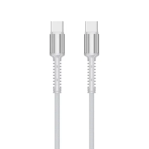 USB Data kabl Teracell Evolution PD Type C na Type C beli 1m.