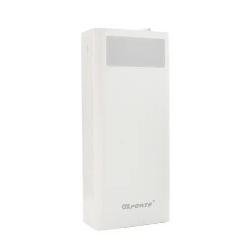 Power bank prenosiva baterija Oxpower PD50 PD QC 22.5W 50000 mAh bela.