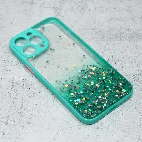Futrola - maska Frame Glitter za iPhone 13 Pro Max 6.7 mint.