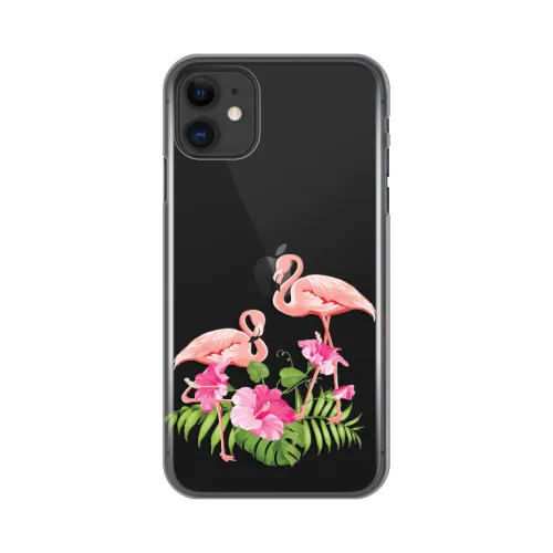 Silikonska futrola - maska print Skin za iPhone 11 6.1 Flamingo.