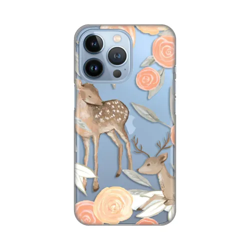 Silikonska futrola - maska print Skin za iPhone 13 Pro 6.1 Flower Deer.