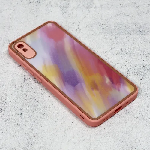 Futrola - maska Candy Marble za Xiaomi Redmi 9A svetlo ljubicasta.