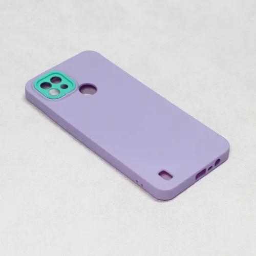 Futrola - maska Camera Color HD za Realme C21 ljubicasta.