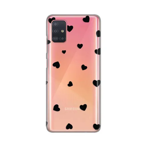 Silikonska futrola - maska print Skin za Samsung A515F Galaxy A51 Hearts.
