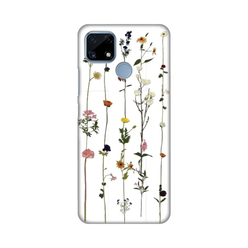 Silikonska futrola - maska print Skin za Realme C25 Flower.