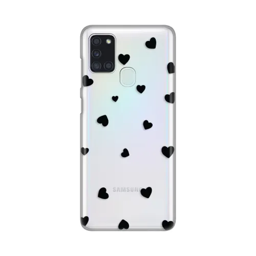 Silikonska futrola - maska print Skin za Samsung A217F Galaxy A21s Hearts.