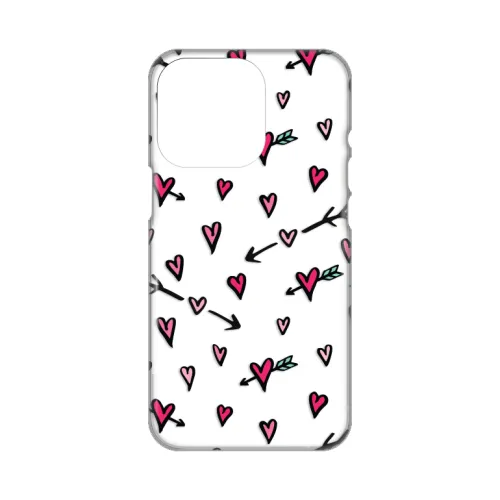 Silikonska futrola - maska print Skin za iPhone 14 Pro 6.1 Heart Pattern.