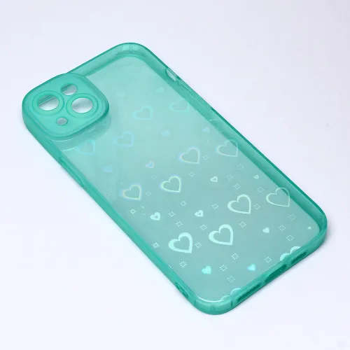 Futrola - maska Heart Color IMD za iPhone 14 Plus 6.7 mint.