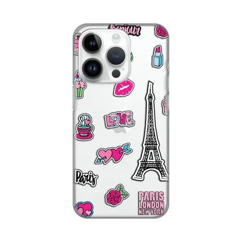 Silikonska futrola - maska print Skin za iPhone 14 Pro 6.1 Love Paris.