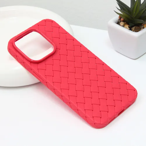 Futrola - maska Weave case za iPhone 14 6.1 Pro crvena.