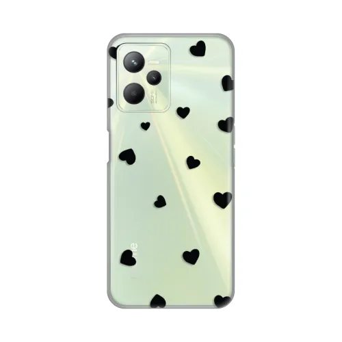 Silikonska futrola - maska print Skin za Realme C35 Hearts.
