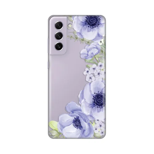 Silikonska futrola - maska print Skin za Samsung G990 Galaxy S21 FE Blue Roses.