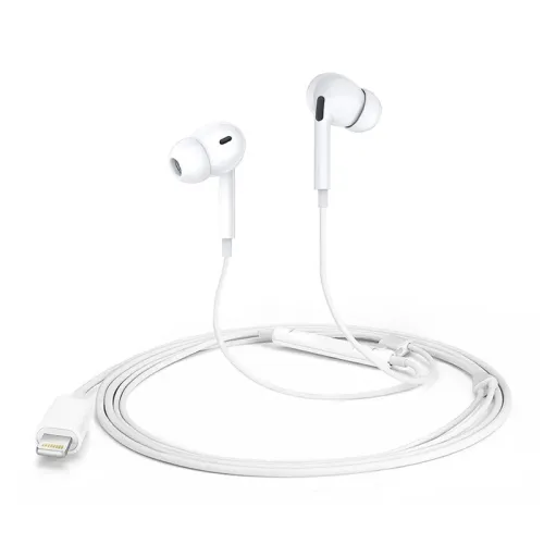 Slusalice sa adapterom za punjenje JH-015 za iPhone lightning bele HQ.