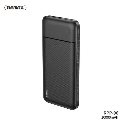 Power bank prenosiva baterija Remax Lango RPP-96 2USB 10000mAh crna.